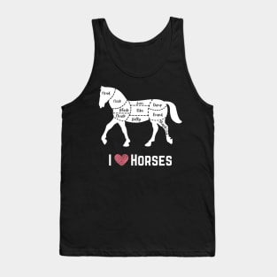 I Love Horses Tank Top